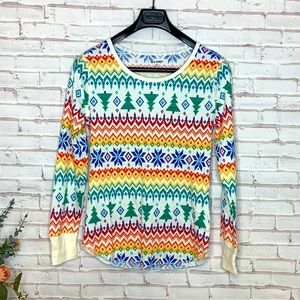 Old Navy Christmas henley pajamas NWOT